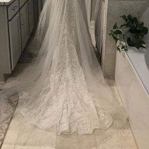 Wedding Dress! With veil and skirt!